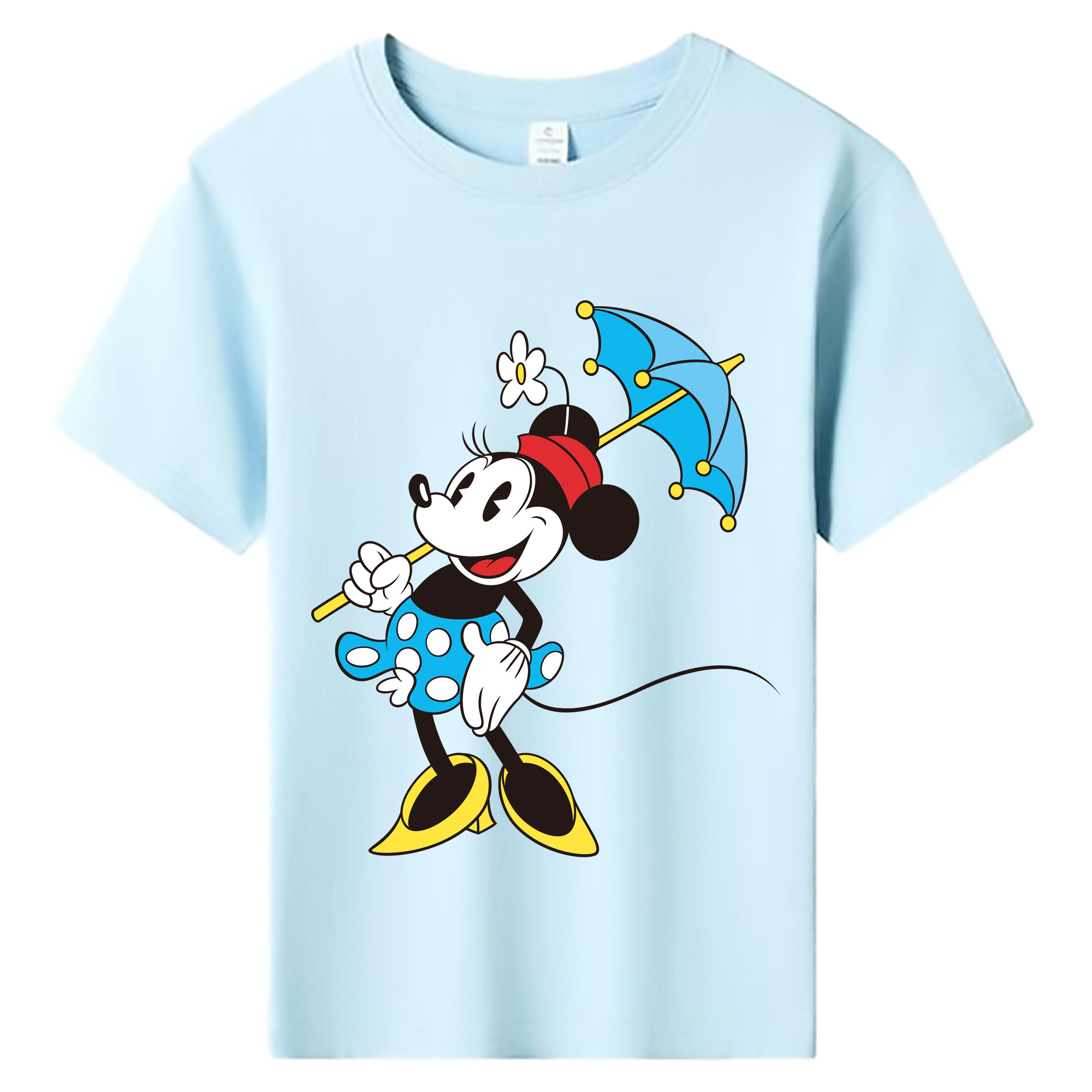 ミッキーマウス Mickey Mouse 綿100％キッズTシャツ（フロントプリント）